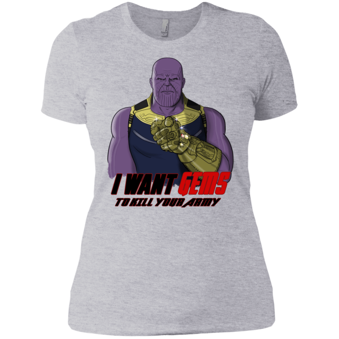 T-Shirts Heather Grey / X-Small Thanos Sam Women's Premium T-Shirt
