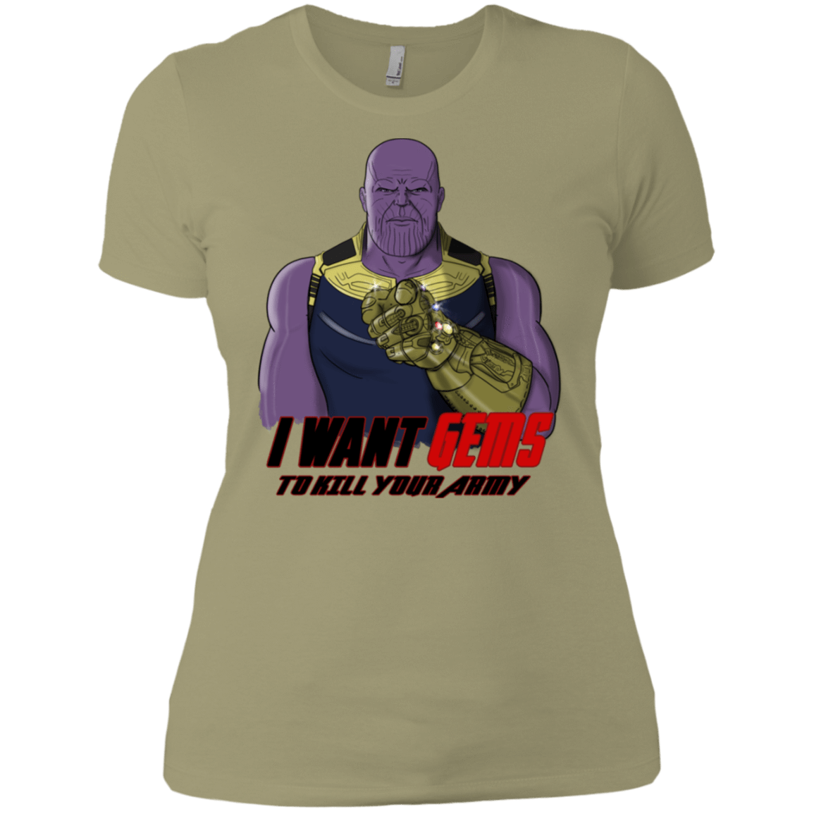 T-Shirts Light Olive / X-Small Thanos Sam Women's Premium T-Shirt