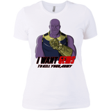 T-Shirts White / X-Small Thanos Sam Women's Premium T-Shirt