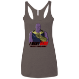 T-Shirts Macchiato / X-Small Thanos Sam Women's Triblend Racerback Tank