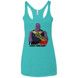 T-Shirts Tahiti Blue / X-Small Thanos Sam Women's Triblend Racerback Tank