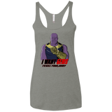 T-Shirts Venetian Grey / X-Small Thanos Sam Women's Triblend Racerback Tank