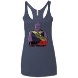 T-Shirts Vintage Navy / X-Small Thanos Sam Women's Triblend Racerback Tank