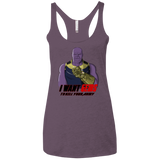 T-Shirts Vintage Purple / X-Small Thanos Sam Women's Triblend Racerback Tank