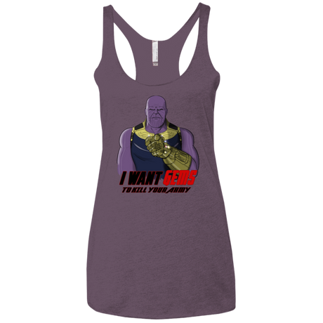 T-Shirts Vintage Purple / X-Small Thanos Sam Women's Triblend Racerback Tank