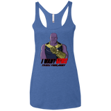 T-Shirts Vintage Royal / X-Small Thanos Sam Women's Triblend Racerback Tank
