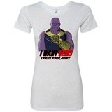 T-Shirts Heather White / S Thanos Sam Women's Triblend T-Shirt