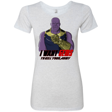 T-Shirts Heather White / S Thanos Sam Women's Triblend T-Shirt