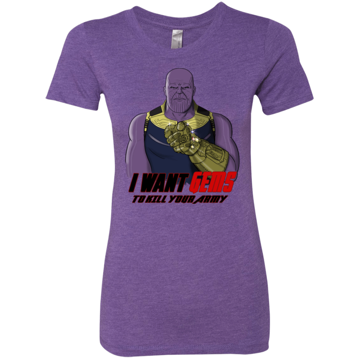 T-Shirts Purple Rush / S Thanos Sam Women's Triblend T-Shirt