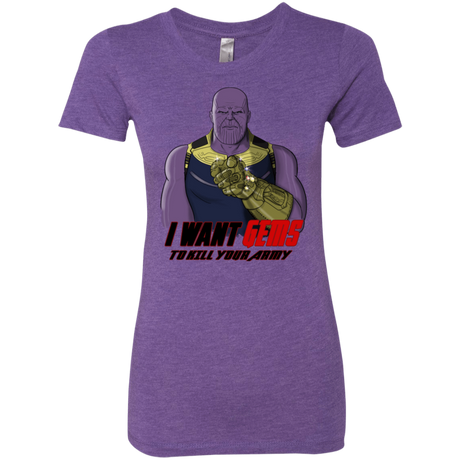 T-Shirts Purple Rush / S Thanos Sam Women's Triblend T-Shirt