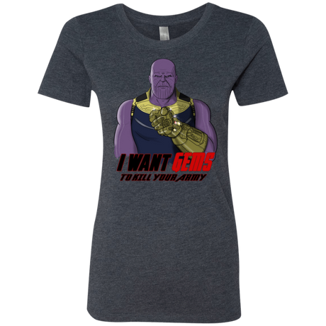 T-Shirts Vintage Navy / S Thanos Sam Women's Triblend T-Shirt