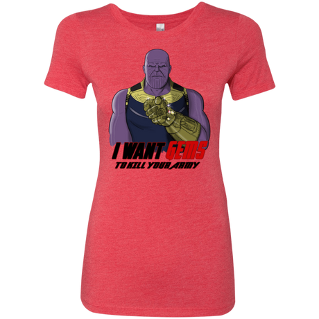 T-Shirts Vintage Red / S Thanos Sam Women's Triblend T-Shirt