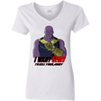 T-Shirts White / S Thanos Sam Women's V-Neck T-Shirt