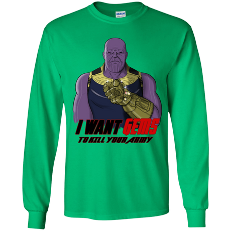 T-Shirts Irish Green / YS Thanos Sam Youth Long Sleeve T-Shirt