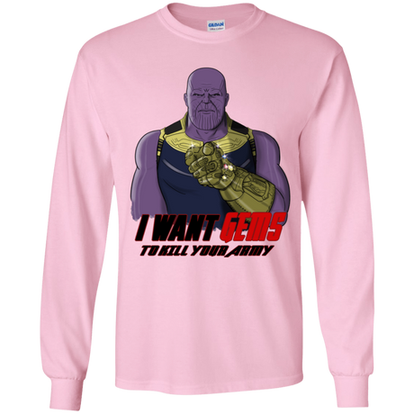T-Shirts Light Pink / YS Thanos Sam Youth Long Sleeve T-Shirt