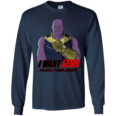 T-Shirts Navy / YS Thanos Sam Youth Long Sleeve T-Shirt