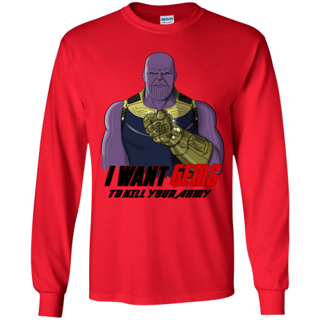 T-Shirts Red / YS Thanos Sam Youth Long Sleeve T-Shirt