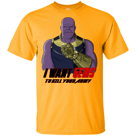 T-Shirts Gold / YXS Thanos Sam Youth T-Shirt