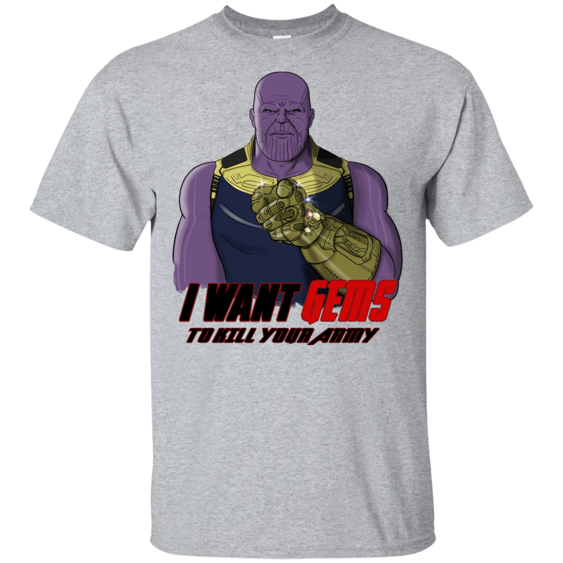 T-Shirts Sport Grey / YXS Thanos Sam Youth T-Shirt