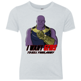 T-Shirts Heather White / YXS Thanos Sam Youth Triblend T-Shirt