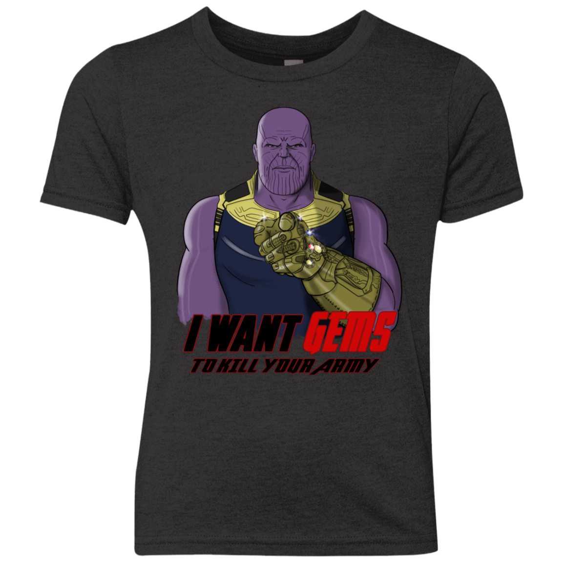 T-Shirts Vintage Black / YXS Thanos Sam Youth Triblend T-Shirt