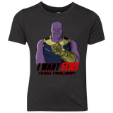 T-Shirts Vintage Black / YXS Thanos Sam Youth Triblend T-Shirt