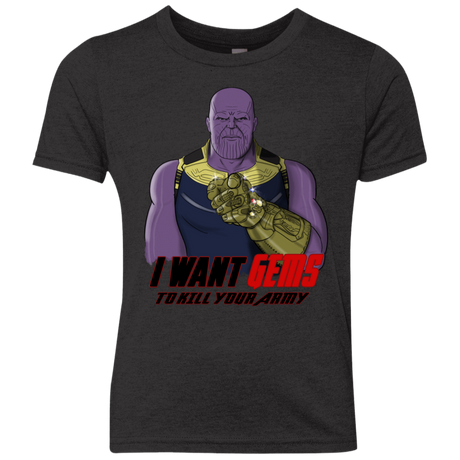 T-Shirts Vintage Black / YXS Thanos Sam Youth Triblend T-Shirt