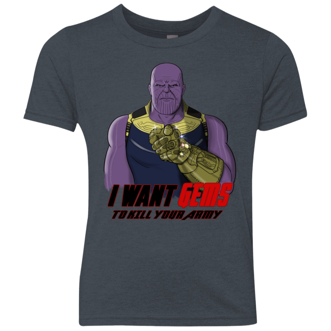 T-Shirts Vintage Navy / YXS Thanos Sam Youth Triblend T-Shirt