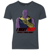 T-Shirts Vintage Navy / YXS Thanos Sam Youth Triblend T-Shirt