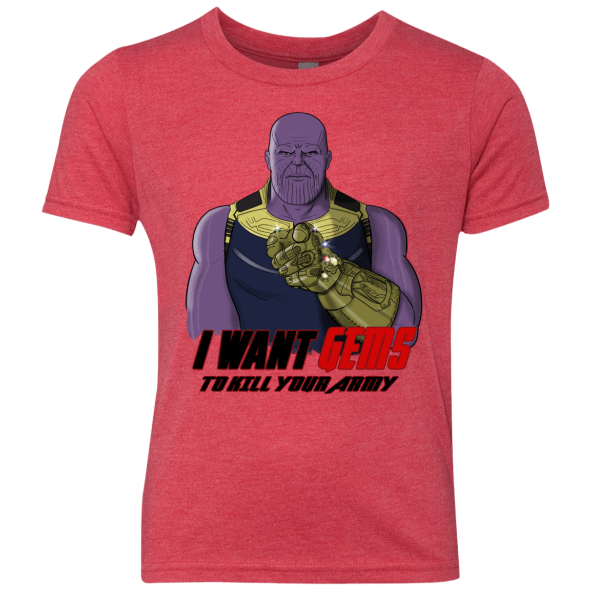 T-Shirts Vintage Red / YXS Thanos Sam Youth Triblend T-Shirt