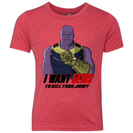 T-Shirts Vintage Red / YXS Thanos Sam Youth Triblend T-Shirt