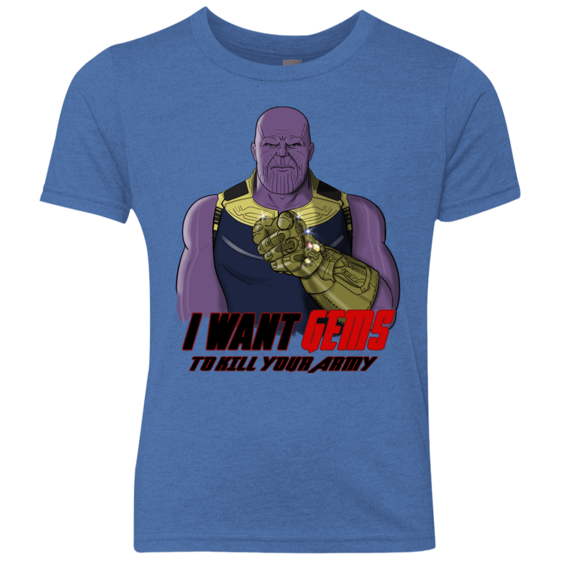 T-Shirts Vintage Royal / YXS Thanos Sam Youth Triblend T-Shirt