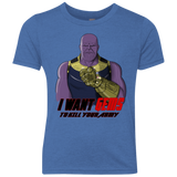 T-Shirts Vintage Royal / YXS Thanos Sam Youth Triblend T-Shirt