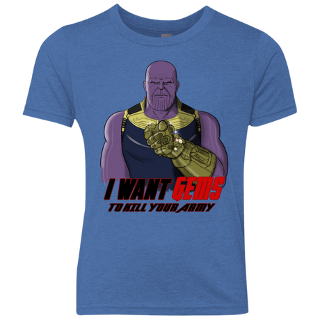 T-Shirts Vintage Royal / YXS Thanos Sam Youth Triblend T-Shirt