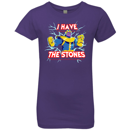 T-Shirts Purple Rush / YXS Thanos stones Girls Premium T-Shirt