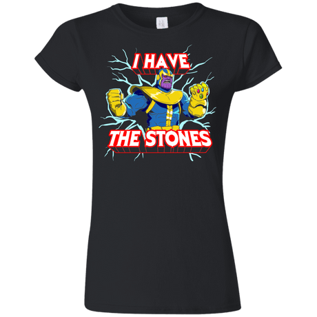T-Shirts Black / S Thanos stones Junior Slimmer-Fit T-Shirt