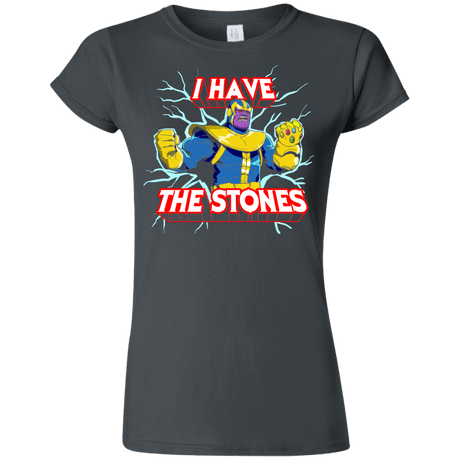 T-Shirts Charcoal / S Thanos stones Junior Slimmer-Fit T-Shirt