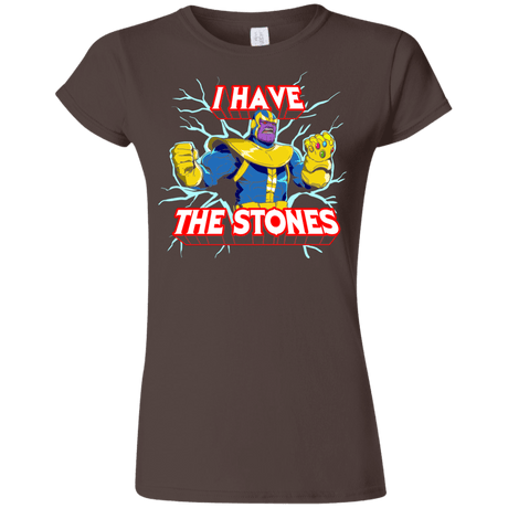 T-Shirts Dark Chocolate / S Thanos stones Junior Slimmer-Fit T-Shirt