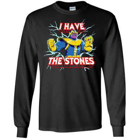 T-Shirts Black / S Thanos stones Men's Long Sleeve T-Shirt