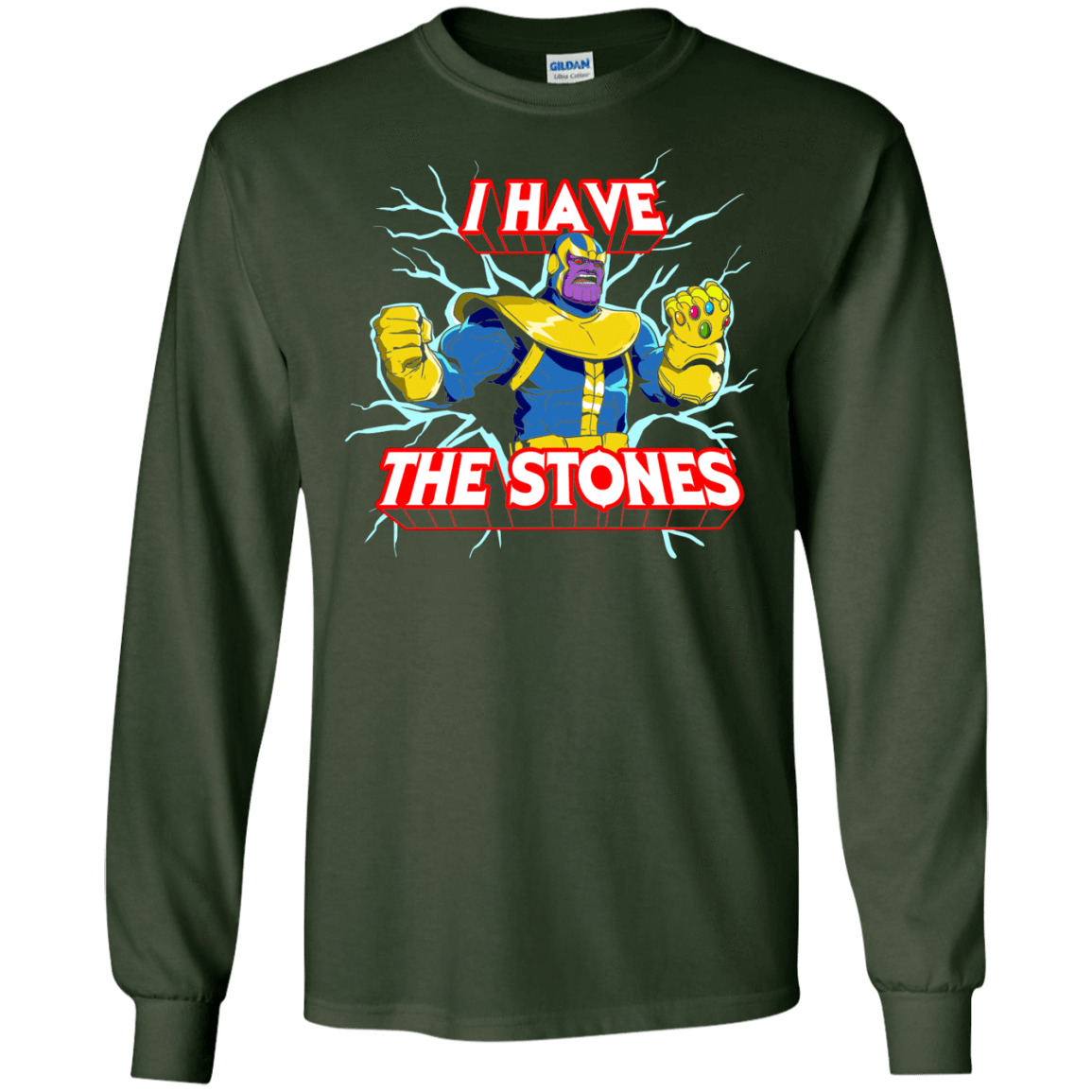 T-Shirts Forest Green / S Thanos stones Men's Long Sleeve T-Shirt