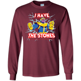 T-Shirts Maroon / S Thanos stones Men's Long Sleeve T-Shirt