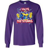 T-Shirts Purple / S Thanos stones Men's Long Sleeve T-Shirt