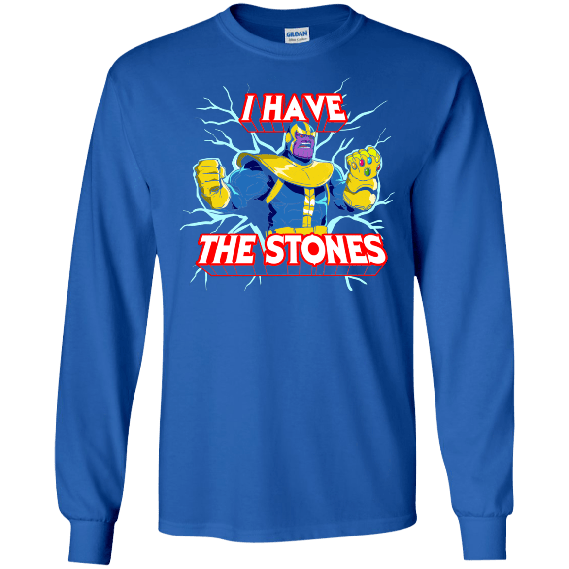 T-Shirts Royal / S Thanos stones Men's Long Sleeve T-Shirt