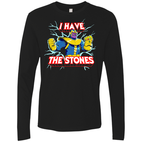 T-Shirts Black / S Thanos stones Men's Premium Long Sleeve