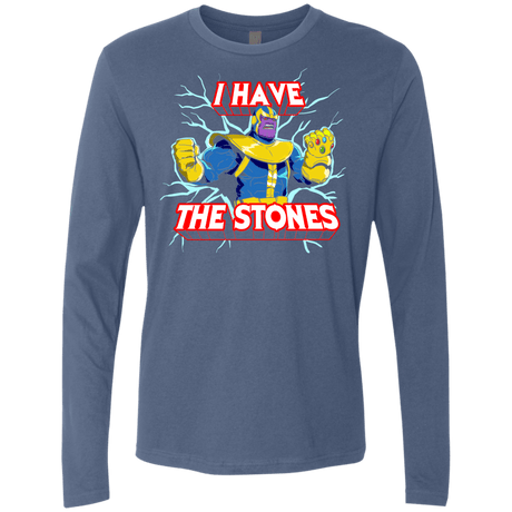 T-Shirts Indigo / S Thanos stones Men's Premium Long Sleeve