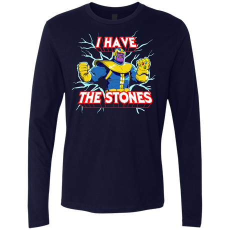 T-Shirts Midnight Navy / S Thanos stones Men's Premium Long Sleeve