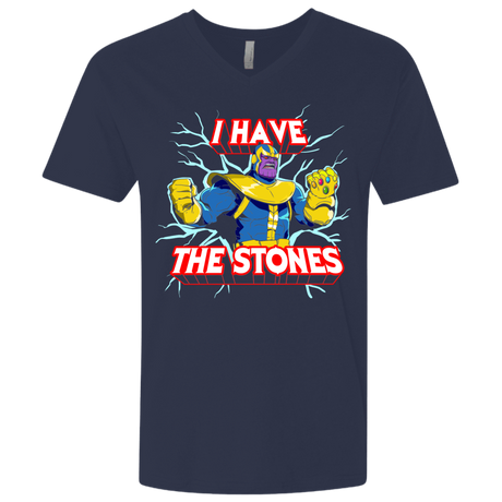 T-Shirts Midnight Navy / X-Small Thanos stones Men's Premium V-Neck