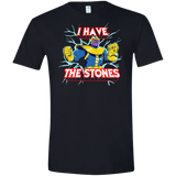 T-Shirts Black / X-Small Thanos stones Men's Semi-Fitted Softstyle