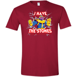 T-Shirts Cardinal Red / S Thanos stones Men's Semi-Fitted Softstyle
