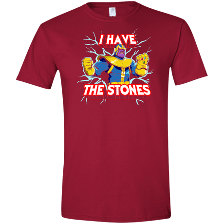T-Shirts Cardinal Red / S Thanos stones Men's Semi-Fitted Softstyle